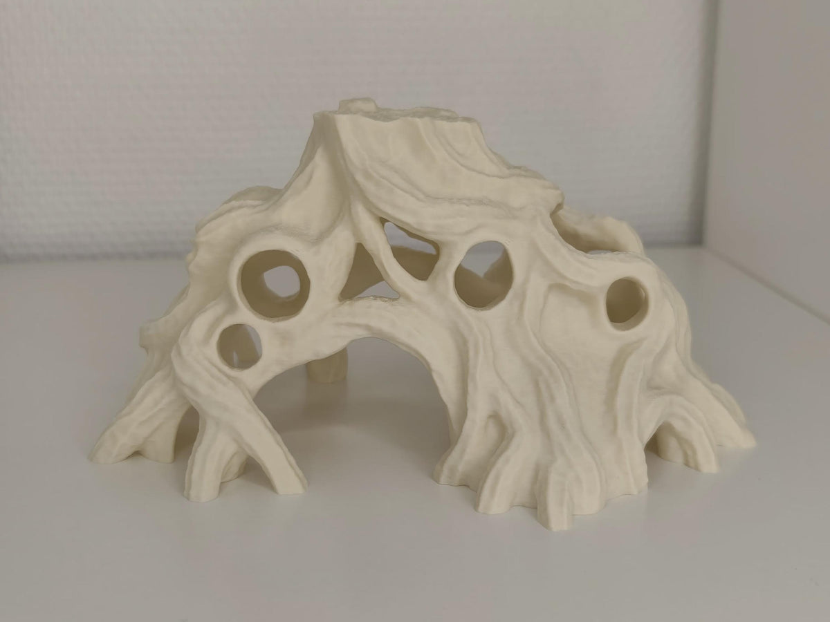 Gnarled Tree Root Cave Hide, 3D printed in PETG, view 2 of 6