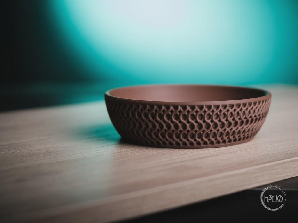Echo Geometric Bowl, 3D printed in PLA, view 5 of 12