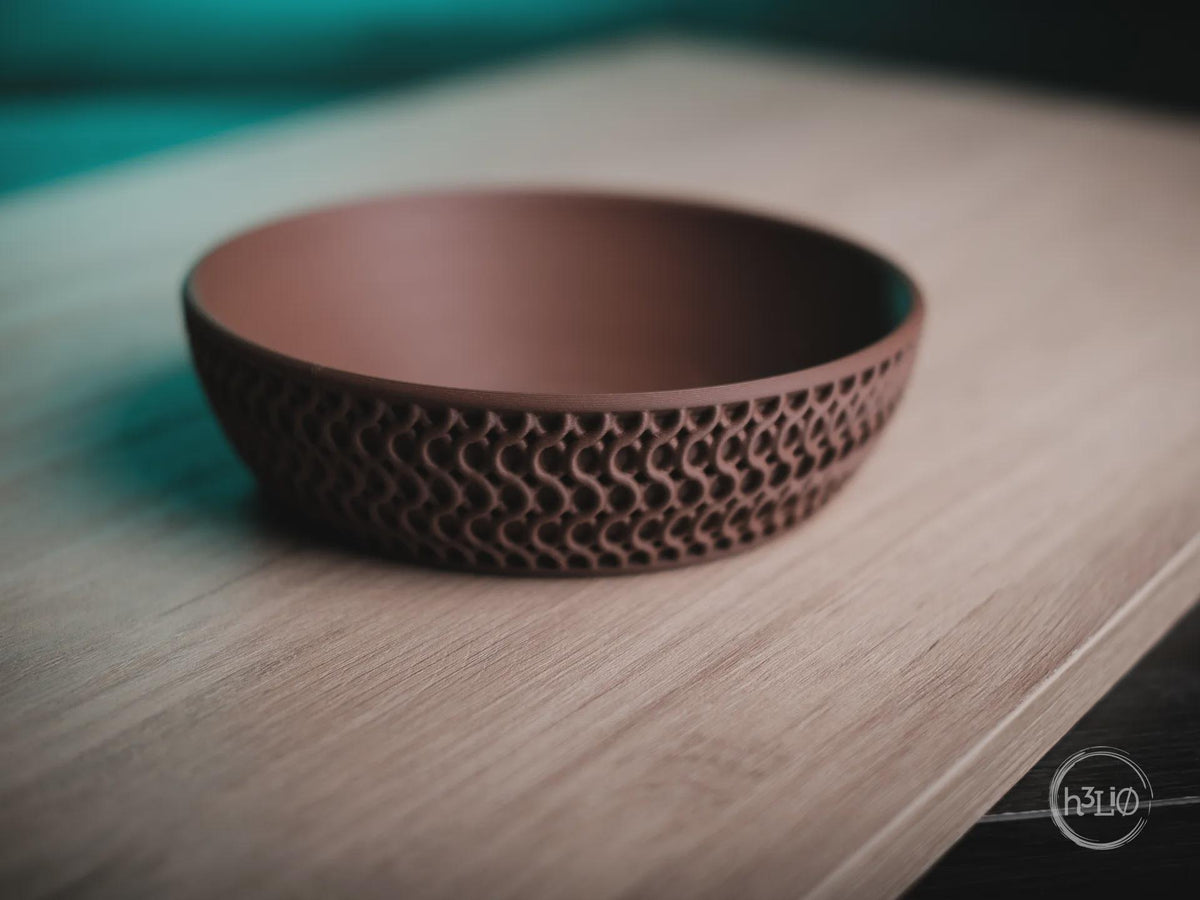 Echo Geometric Bowl, 3D printed in PLA, view 7 of 12