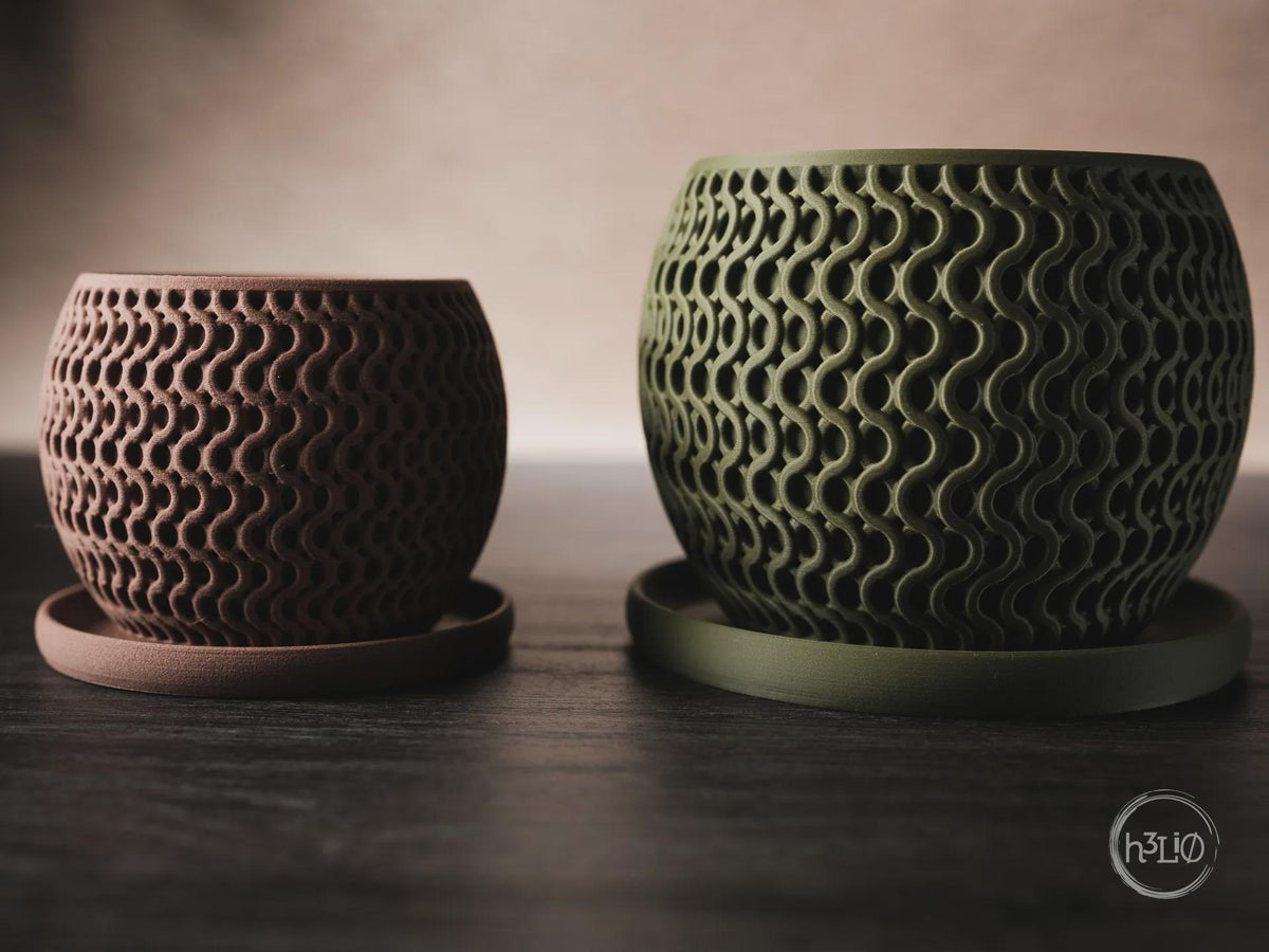 Echo Geometric Planter, 3D printed in PLA, view 2 of 10