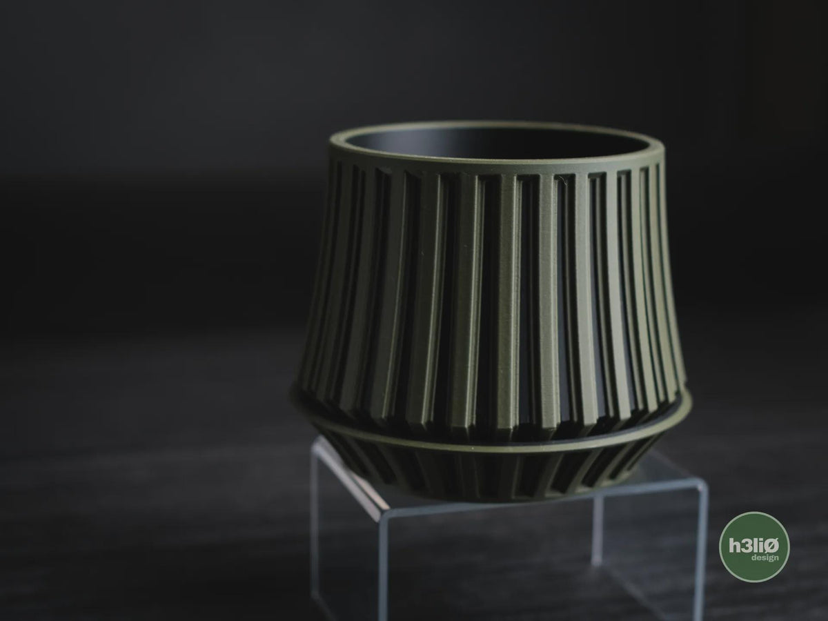 Echoic Geometric Planter, 3D printed in PLA, view 3 of 15