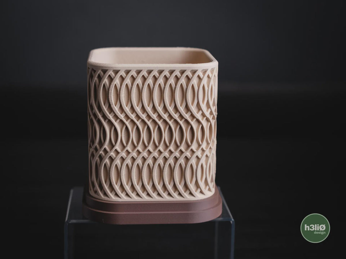 Glowtide Geometric Planter, 3D printed in PLA, view 3 of 8