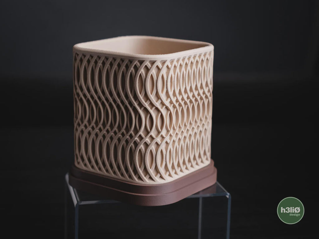 Glowtide Geometric Planter, 3D printed in PLA, view 6 of 8