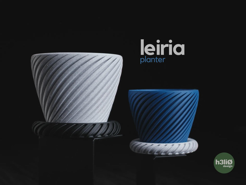 Leira Geometric Planter, 3D printed in PLA