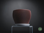 Oblique Geometric Planter, 3D printed in PLA, view 4 of 11