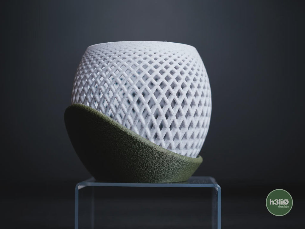 Polygon Orchid Planter, 3D printed in PLA, view 2 of 12