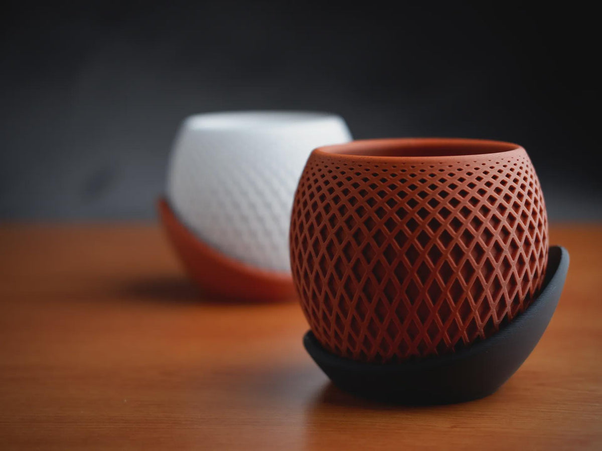 Polygon Planter, 3D printed in PLA, view 2 of 7