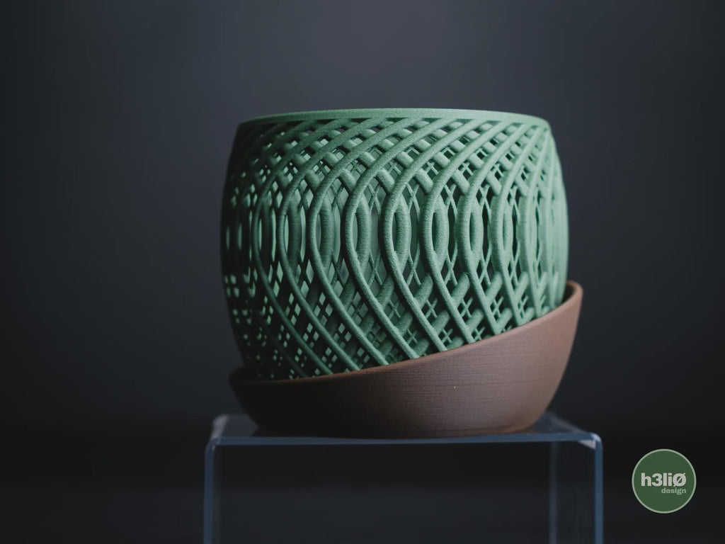 Quasar Orchid Planter, 3D printed in PLA, view 8 of 13