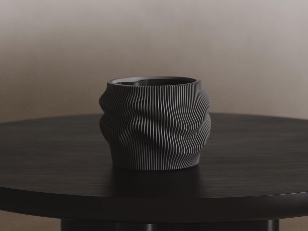 Fjord Wave Self-Watering Flower Pot Set, 3D printed in PLA, view 16 of 16