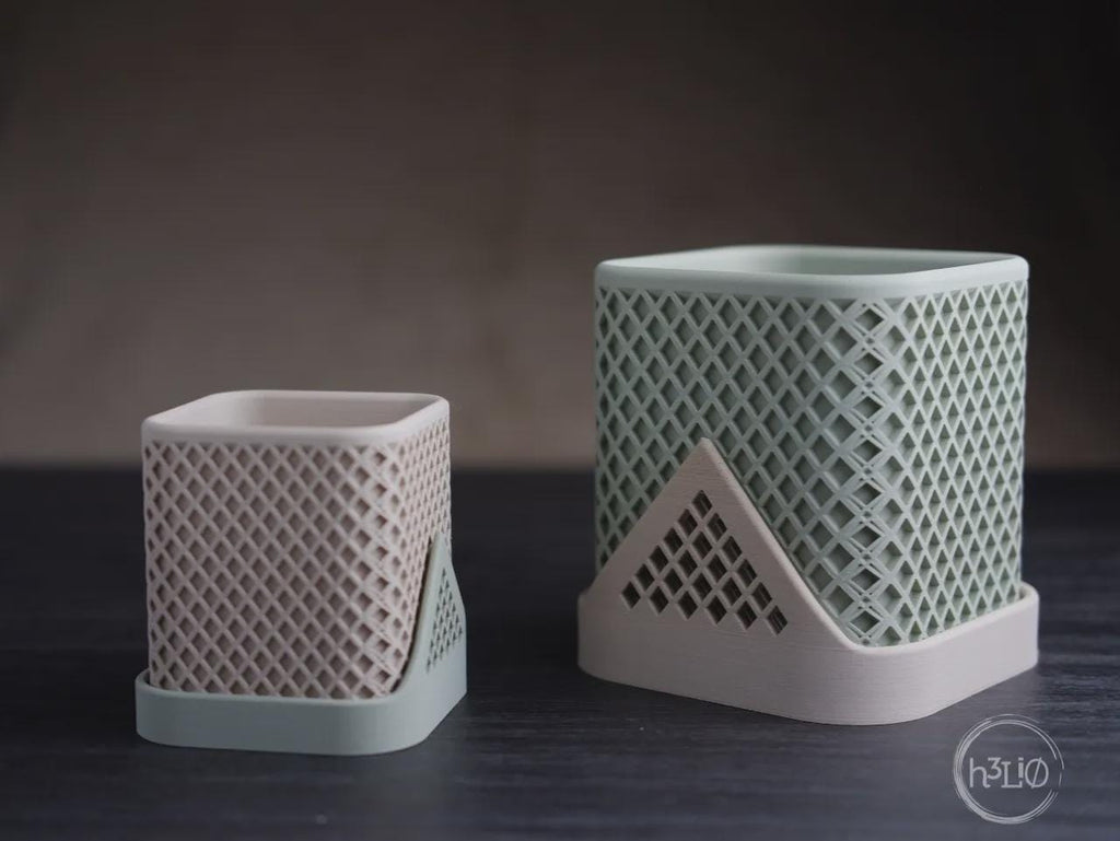 Squared Polygon Planter, 3D printed in PLA, view 4 of 7