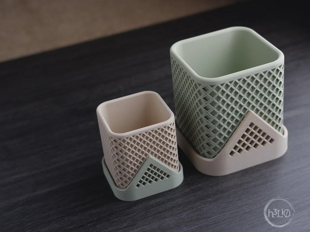 Squared Polygon Planter, 3D printed in PLA, view 6 of 7