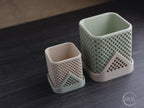 Squared Polygon Planter, 3D printed in PLA, view 6 of 7