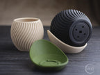 Wavy Geometric Planter, 3D printed in PLA, view 3 of 6