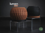 Lumen Geometric Planter, 3D printed in PLA