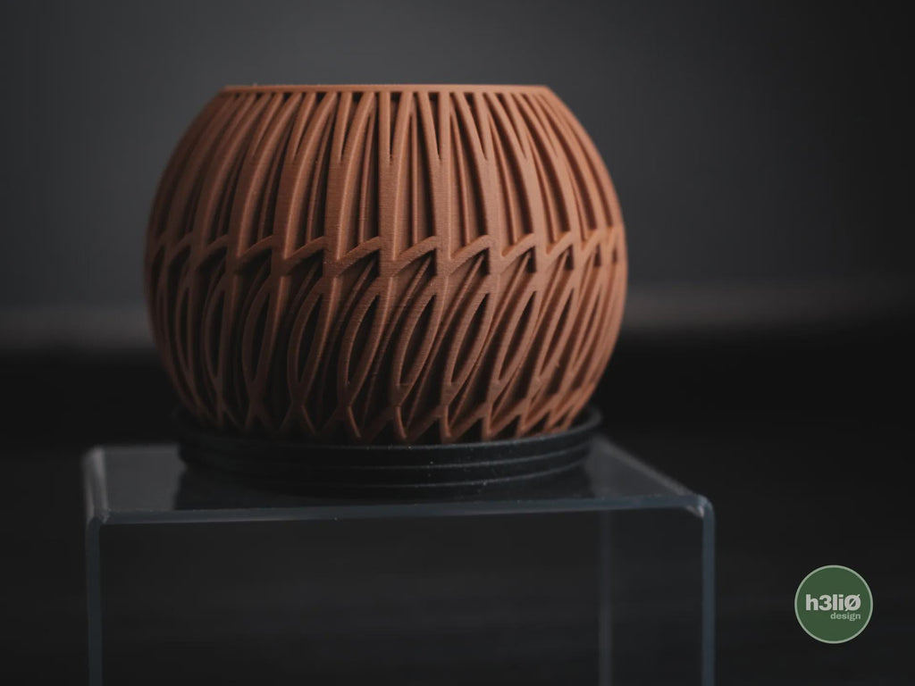 Lumen Geometric Planter, 3D printed in PLA, view 6 of 10