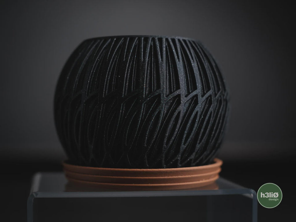 Lumen Geometric Planter, 3D printed in PLA, view 8 of 10