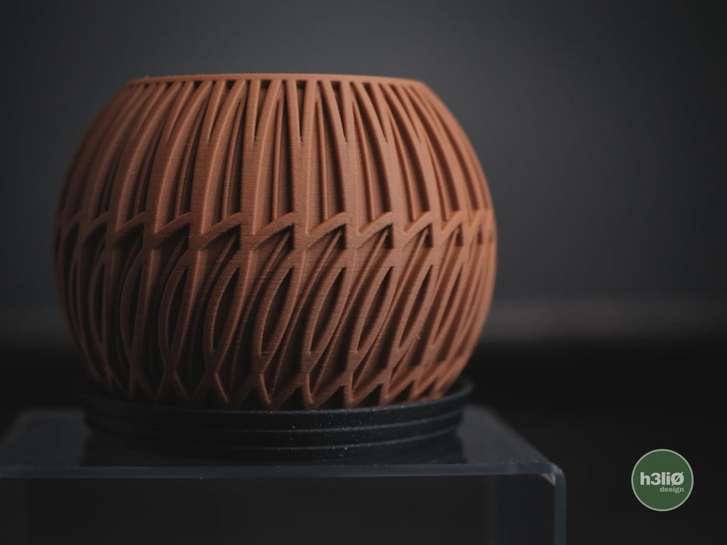Lumen Geometric Planter, 3D printed in PLA, view 9 of 10