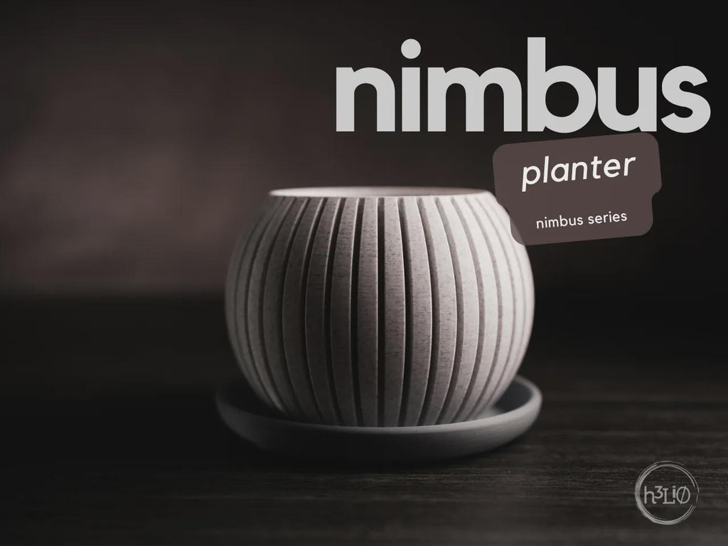 Nimbus Geometric Planter, 3D printed in PLA
