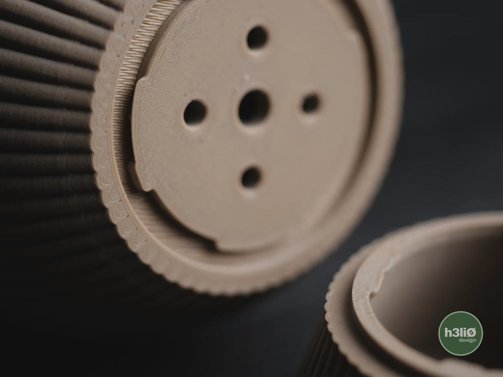 Tundra Geometric Planter, 3D printed in PLA, view 10 of 10