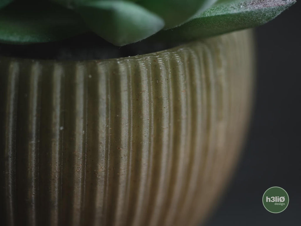 Tundra Geometric Planter, 3D printed in PLA, view 9 of 10