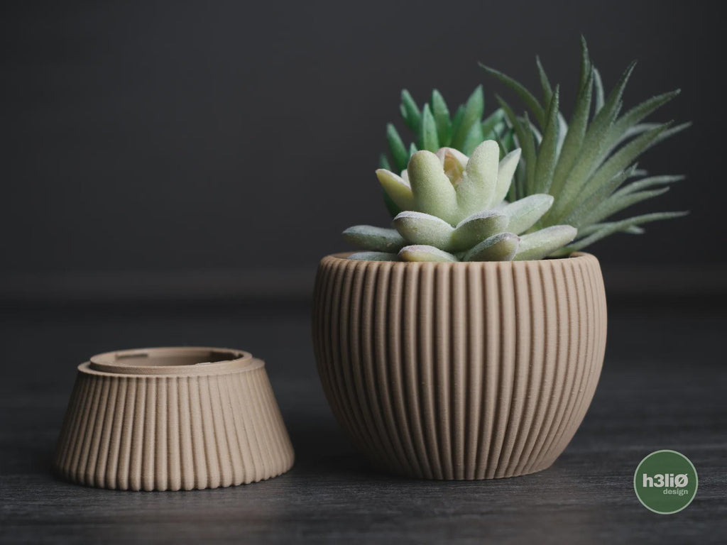 Tundra Geometric Planter, 3D printed in PLA, view 7 of 10