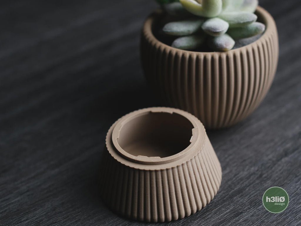 Tundra Geometric Planter, 3D printed in PLA, view 3 of 10