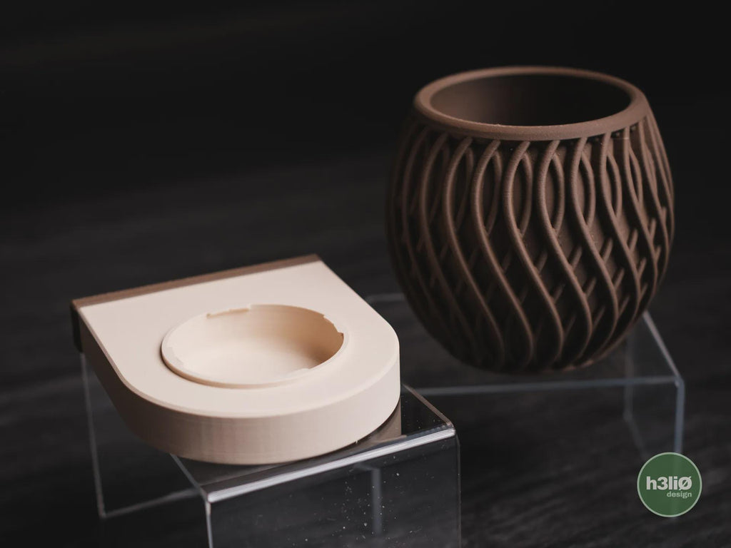 Loft Wall-Mounted Planter, 3D printed in PLA, view 3 of 13