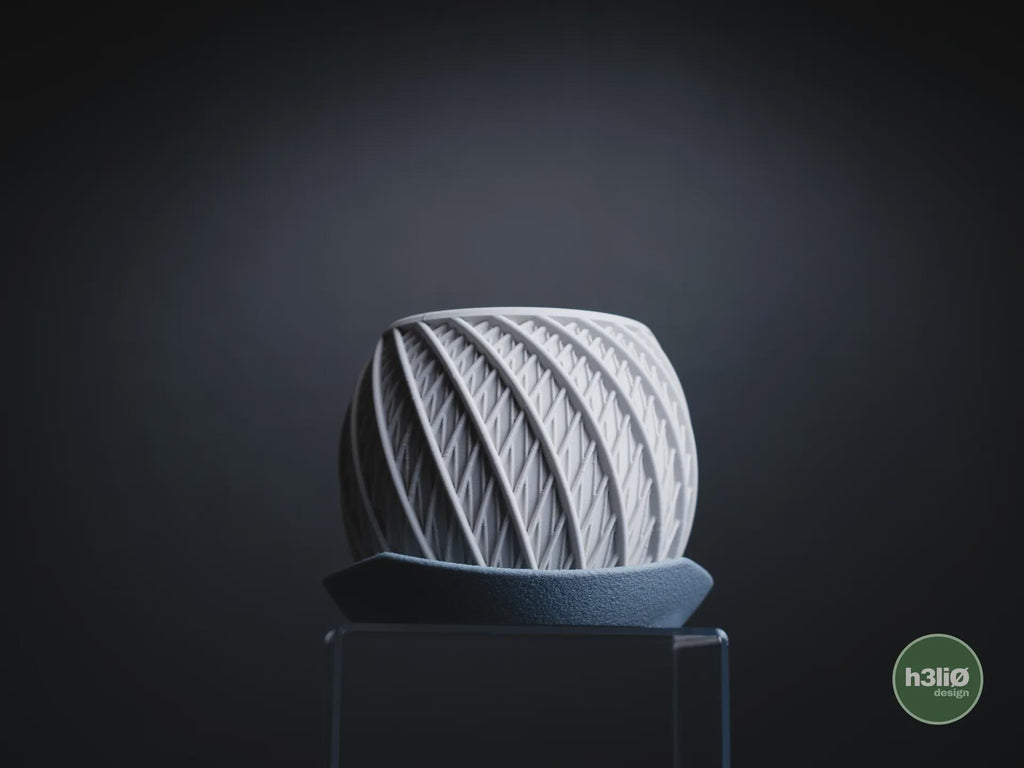 Vortex Geometric Planter, 3D printed in PLA, view 3 of 14