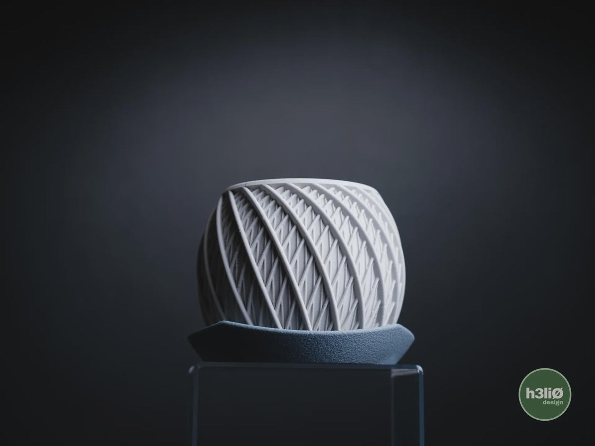 Vortex Geometric Planter, 3D printed in PLA, view 3 of 14