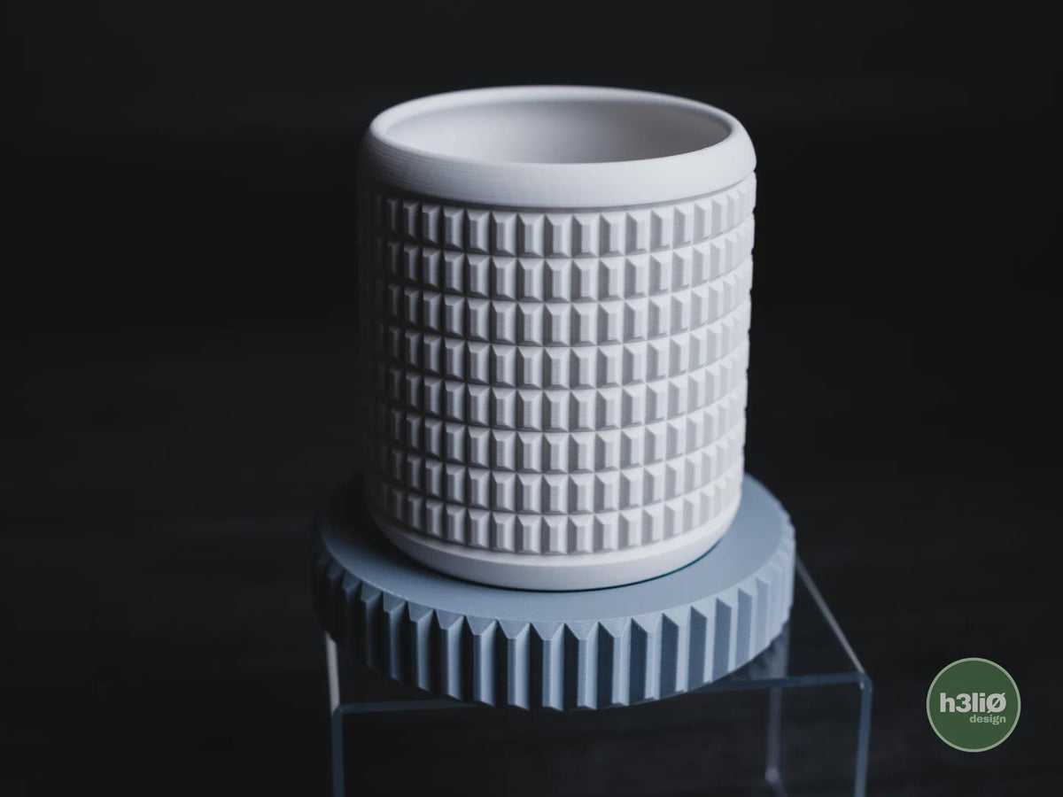 Quartz Geometric Planter, 3D printed in PLA, view 4 of 14