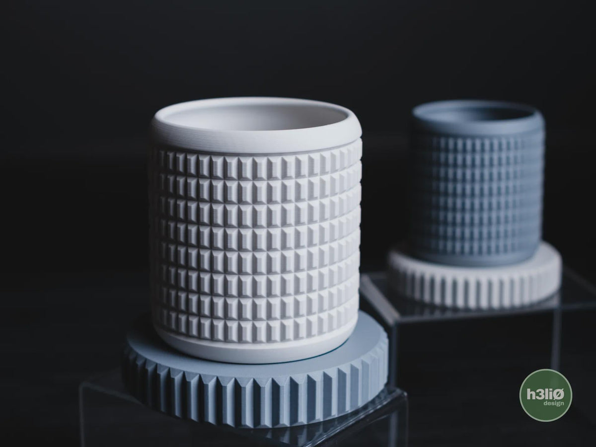 Quartz Geometric Planter, 3D printed in PLA, view 2 of 14