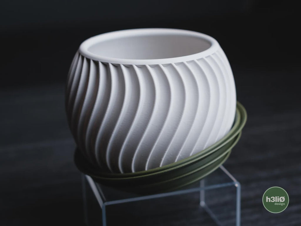 Sonar Geometric Planter, 3D printed in PLA, view 4 of 14