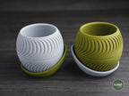 Sliced Geometric Planter, 3D printed in PLA, view 5 of 8
