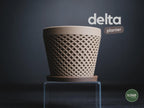 Delta Geometric Planter, 3D printed in PLA