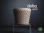 Delta Geometric Planter, 3D printed in PLA