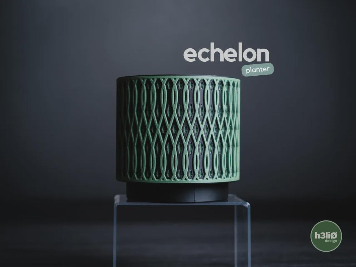 Echelon Geometric Planter, 3D printed in PLA Main image