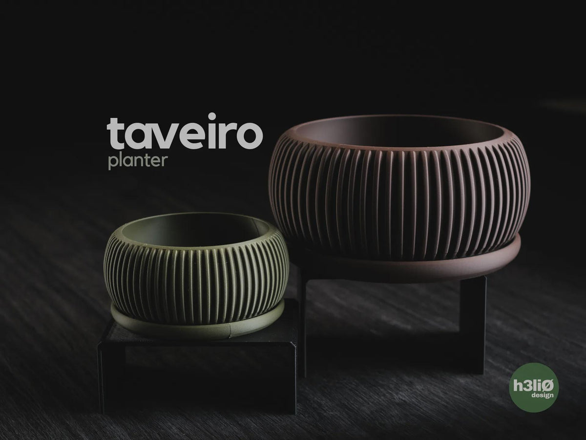 Taveiro Geometric Planter, 3D printed in PLA Main image