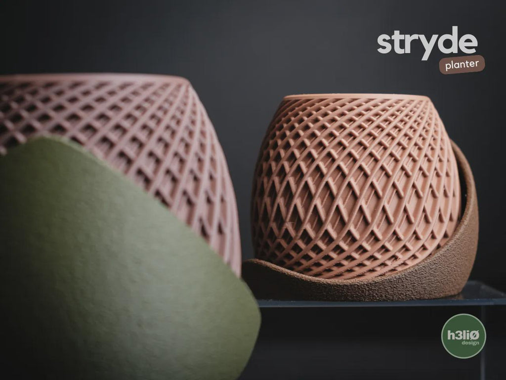 Stryde Geometric Planter, 3D printed in PLA