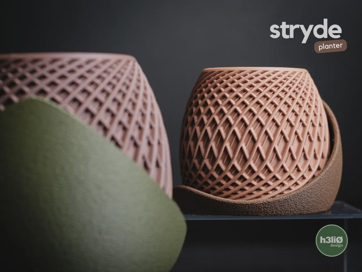 Stryde Geometric Planter, 3D printed in PLA