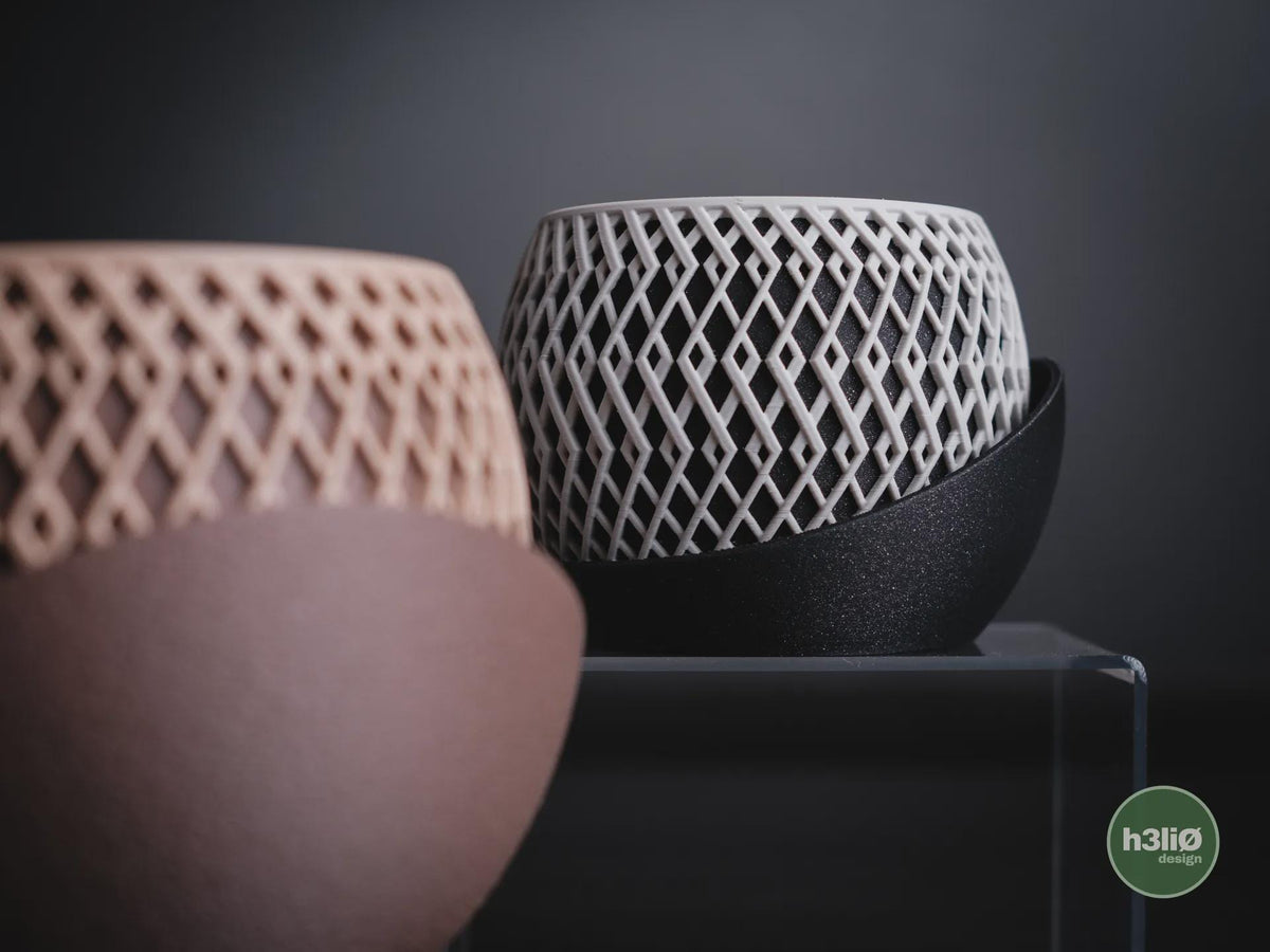 Arcane Geometric Planter, 3D printed in PLA, view 2 of 14