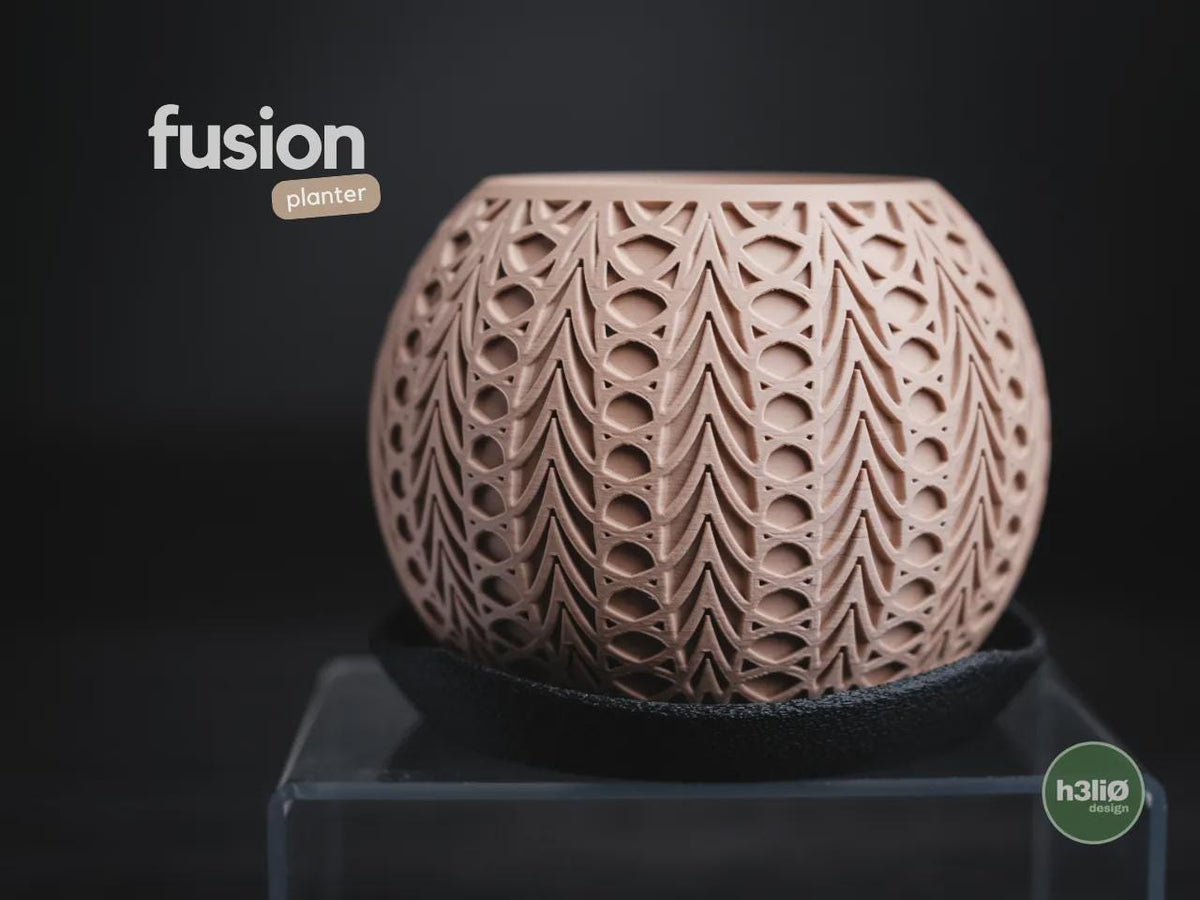 Fusion Geometric Planter, 3D printed in PLA