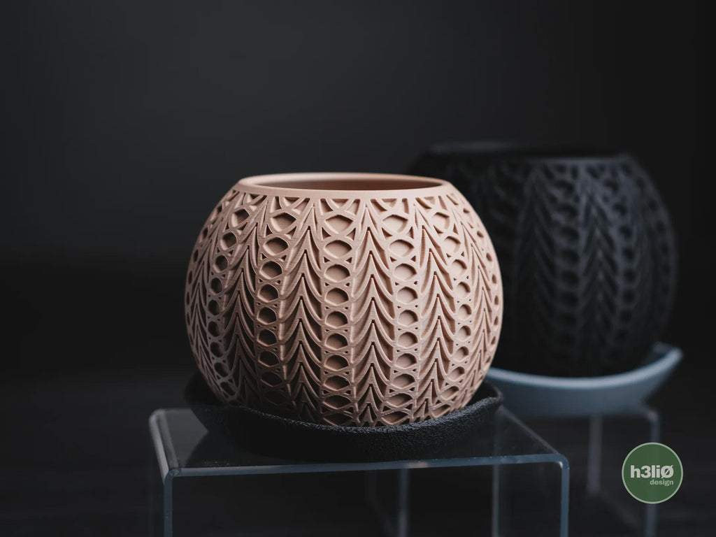 Fusion Geometric Planter, 3D printed in PLA, view 4 of 13