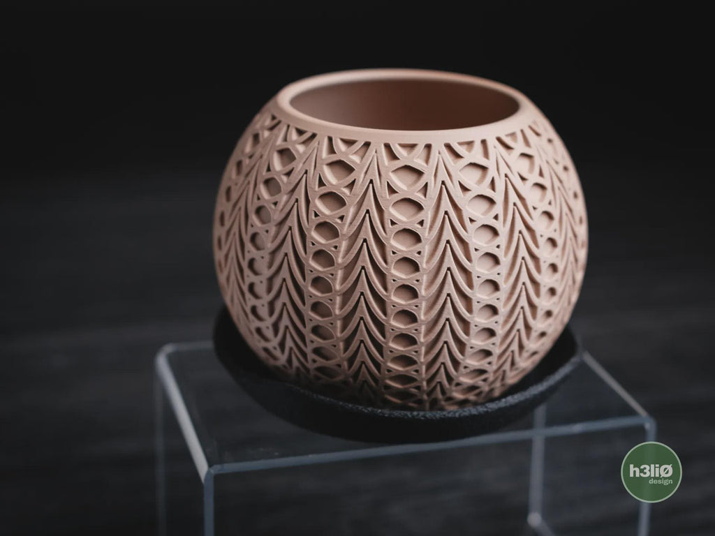 Fusion Geometric Planter, 3D printed in PLA, view 11 of 13
