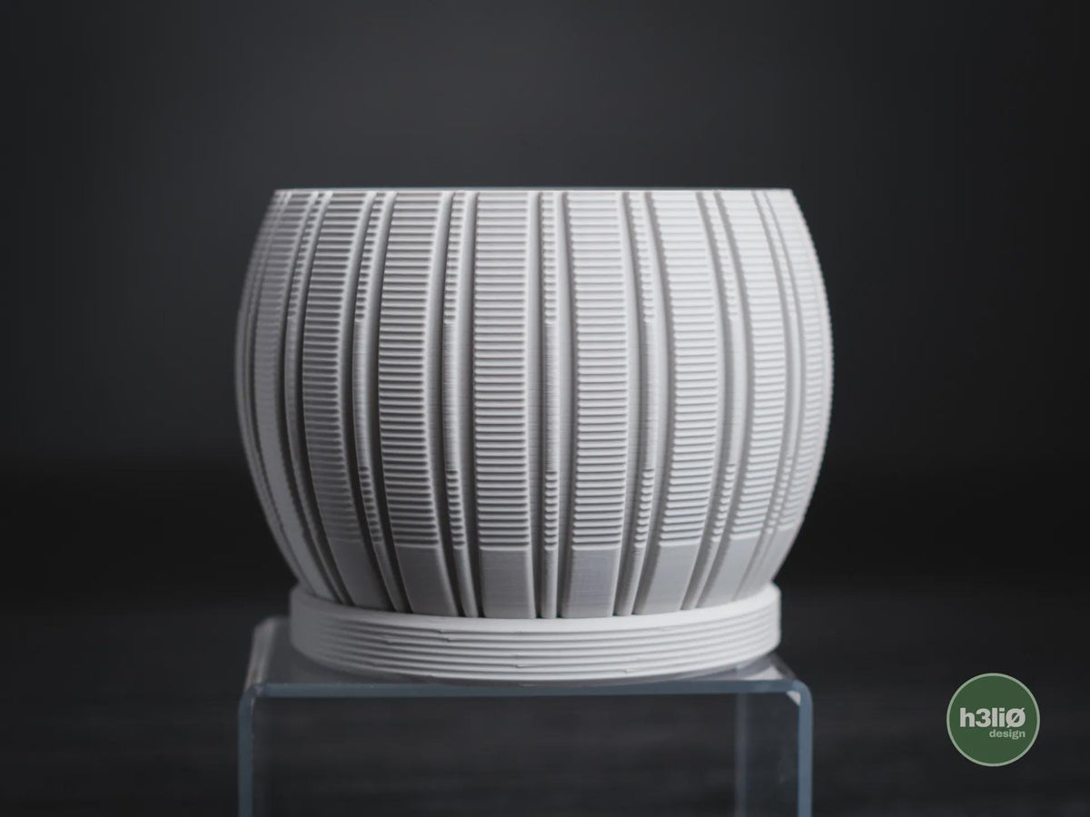 Stratum Geometric Planter, 3D printed in PLA, view 11 of 11
