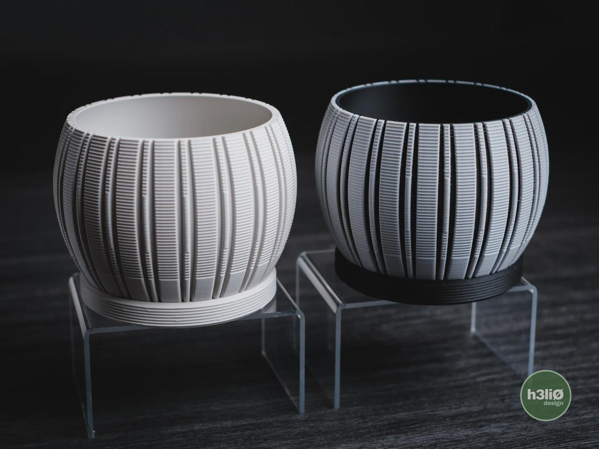 Stratum Geometric Planter, 3D printed in PLA Main image