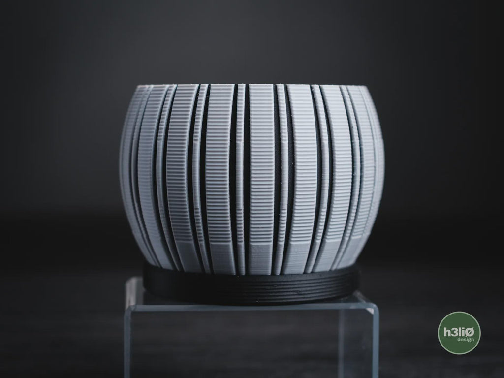 Stratum Geometric Planter, 3D printed in PLA, view 9 of 11