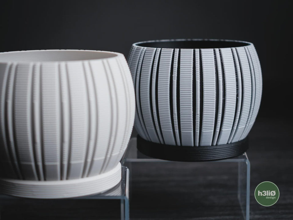 Stratum Geometric Planter, 3D printed in PLA, view 8 of 11