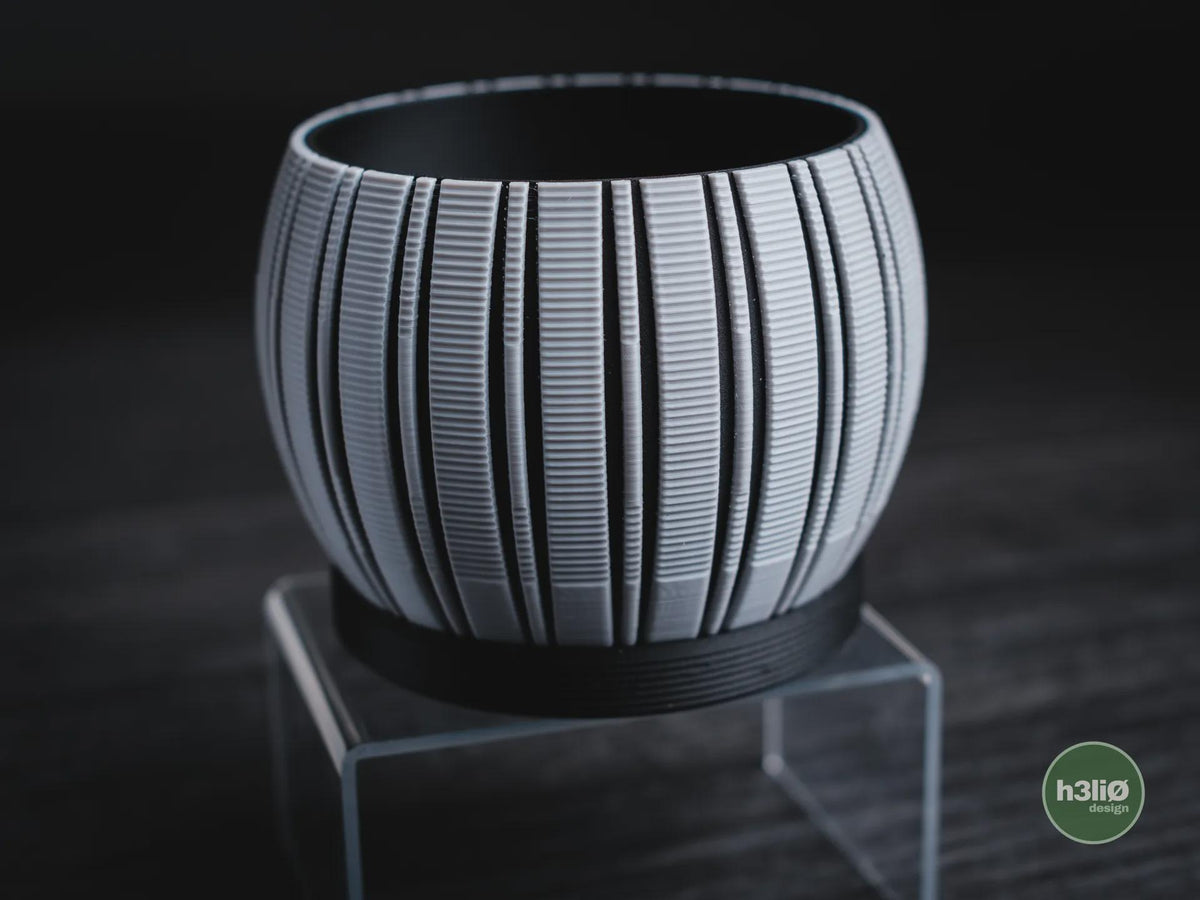Stratum Geometric Planter, 3D printed in PLA, view 10 of 11