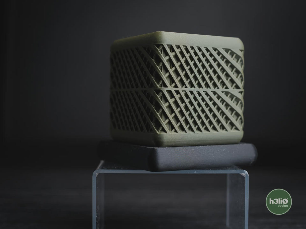 Qube Geometric Planter, 3D printed in PLA, view 3 of 13