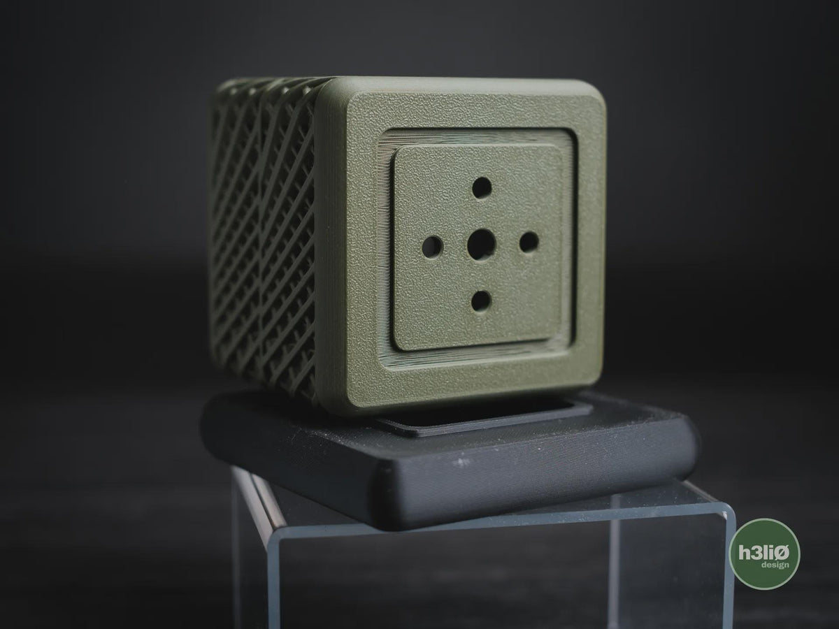 Qube Geometric Planter, 3D printed in PLA, view 2 of 13